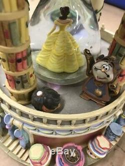 Disney Beauty And The Beast Hourglass Snow Globe Used Condition