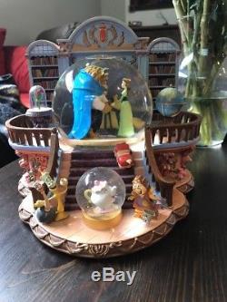Disney Beauty And The Beast Library Musical Snow Globe with Blower