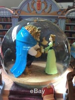 Disney Beauty And The Beast Library Musical Snow Globe with Blower