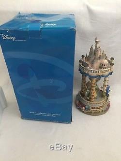 Disney Beauty And The Beast Musical Light Up Hour Glass Snowglobe Original Box