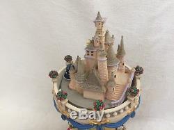 Disney Beauty And The Beast Musical Light Up Hour Glass Snowglobe Original Box