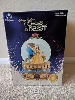 Disney Beauty And The Beast Snow Globe Enchanted Rose New in box
