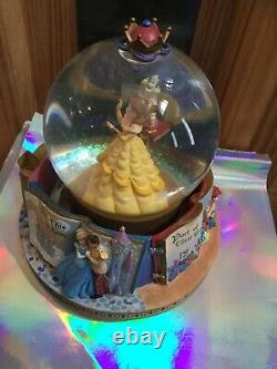 Disney Beauty And The Beast Snow Globe With Music