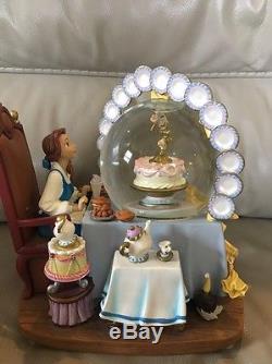 Disney Beauty And The Beast Snowglobe Be Our Guest Music Box