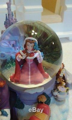 Disney Beauty And The Beast Winter Musical Snow Globe (Extremely Rare)