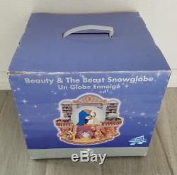 Disney Beauty & The Beast Library Musical Blower Snowglobe Water Snow Globe New