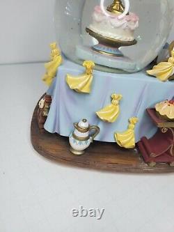 Disney Beauty & The Beast Plates Snow-Globe Bell Rare Hard to Find BROKEN READ