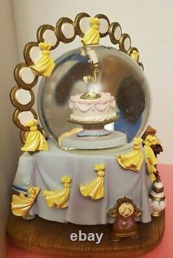 Disney Beauty & The Beast plates snow-globe rare and it is beautiful