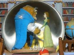 Disney Beauty and The Beast Belle Library Music Snowglobe Globe with Blower