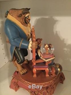Disney Beauty and the Beast 10th anniversary snowglobe statue And Wdcc Title