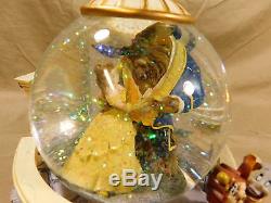 Disney Beauty and the Beast Belle Castle Snowglobe Music Box Display