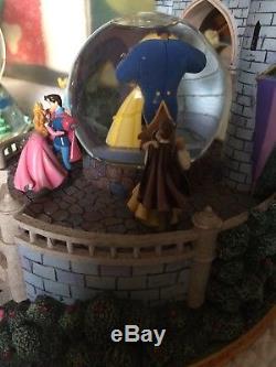 Disney Beauty and the Beast, Cinderella, Ariel, Dancing Princesses Snowglobe