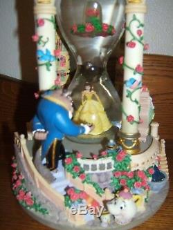 Disney Beauty and the Beast Hour Glass Snow Globe