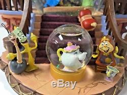 Disney Beauty and the Beast Library Snowglobe New in box Rare