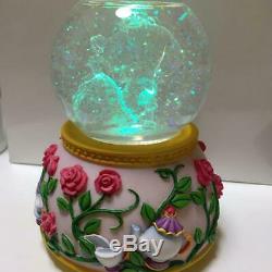 Disney Beauty and the Beast Snow Globe very Music Box rare from japan
