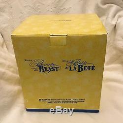 Disney Beauty & the Beast BE OUR GUEST Rotation Base Fig Musical Snow Globe-MIB