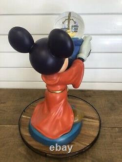 Disney Big Fig Snow Globe Sorcerer Mickey Mouse Rare LE Statue Figurine