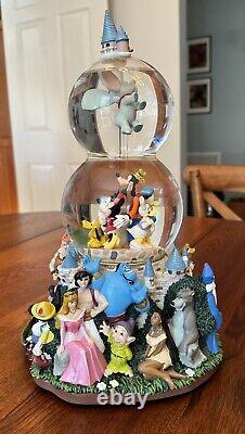 Disney Character Parade Two Tiered Snow Globe (Spinning Dumbo)