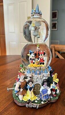 Disney Character Parade Two Tiered Snow Globe (Spinning Dumbo)