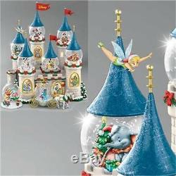 Disney Christmas At The Castle Snowglobe Collection MUSIC & LIGHT NEW