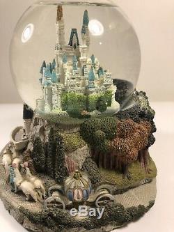 Disney Cinderella Castle 7 Tall Musical Snowglobe-Plays So This Is Love