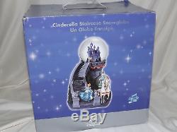 Disney Cinderella Staircase Snowglobe Musical & Light Up With Original Box