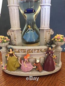Disney Cinderella at the Castle at Midnight Musical Snow Globe RARE