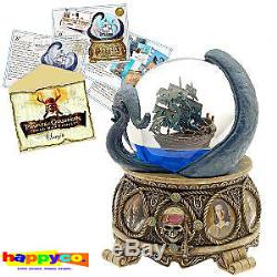 Disney Collectible Snowglobe Pirates of The Caribbean with Artwork & Pin