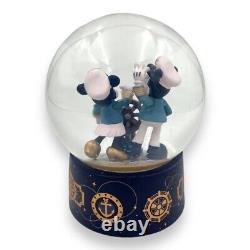 Disney Cruise Line DCL Wish Inaugural Sailings Snow Globe Mickey & Minnie Mouse