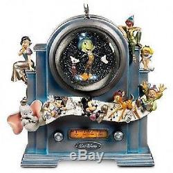 Disney D23 Mickey Jiminy Cricket Tinkerbell 25th Anniversary Snow globe 250 LE