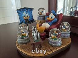 Disney Donald Duck Through the Years Mini Snow Globe Theater Figurine #22296
