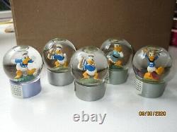 Disney Donald Duck Through the Years Mini Snow Globe Theater Figurine #22296