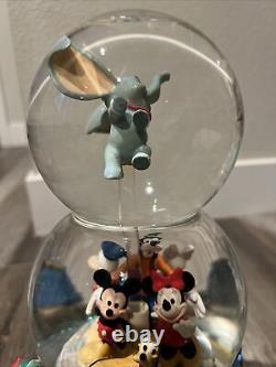 Disney Double Snow Globe A Dream is a Wish Your Heart Makes Lights, Music
