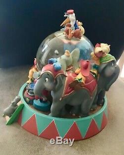 Disney Dumbo Circus Musical Snow Globe Very Rare