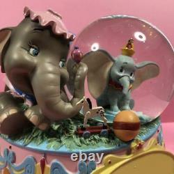 Disney Dumbo & Jumbo Snow Globe with music box store 25th anniversary limited