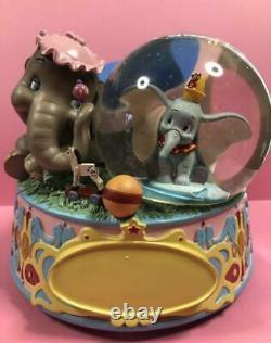 Disney Dumbo & Jumbo Snow Globe with music box store 25th anniversary limited