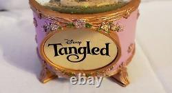 Disney Extremely Rare Tangled Rapunzel and Flynn Rider Musical Snow Globe Works