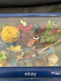 Disney Finding Nemo Aquarium Fish Tank Snow Globe Music Box Works Has Flaws
