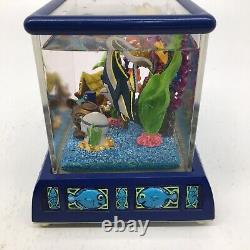 Disney Finding Nemo Aquarium Fish Tank Snow Globe Music Box- Works See Video