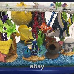 Disney Finding Nemo Aquarium Fish Tank Snow Globe Music Box- Works See Video