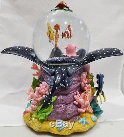 Disney Finding Nemo Over The Waves Large Musical Snowglobe NEW