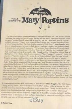 Disney Gallery 40th Anniversary Mary Poppins Snow globe By Jody Daily (Rare)