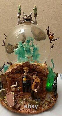 Disney Haunted Mansion Light Up Snow Globe Grim Grinning Ghosts