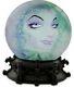 Disney Haunted Mansion Madame Leota Disk Snow Globe Lights Up withraining bats NIB