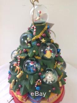 Disney Holiday Christmas Tree Multi Character Snowglobe Rare-new