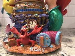 Disney LITTLE MERMAID Ariel Snow Globe, Music Box Under the Sea Couple Twirls