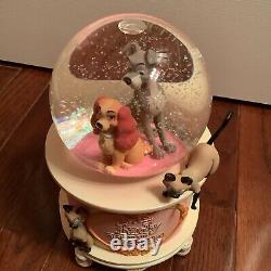 Disney Lady and The Tramp Si and Am Snow Globe