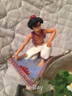 Disney Lighted Aladdin Hercules Peter Pan Tarzan's ADVENTURERS Musical SnowGlobe