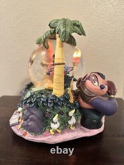Disney Lighted Tiki Torch Lilo & Stitch Aloha Snowglobe MINT
