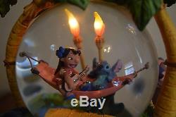 Disney Lilo and Stitch Aloha OE Musical Lighted Snow Globe RARE
